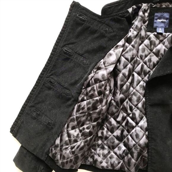 Gap kids black corduroy band jacket EUC M(8Y) - Picture 4 of 6